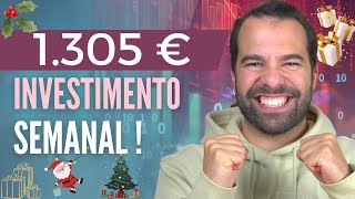 INVESTIMENTOS DIVIDENDOS  INVESTIMENTOS SEMANAL DE 1305 EUROS [upl. by Nylirem709]