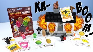 Exploding Kittens C3 Construction Toys MiniFigures and House Scene Set [upl. by Notnad785]