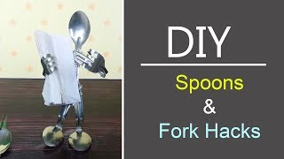 13 Incredible DIY ideas with Forks and Spoons  Best DIY Video  1 Minute Crafts [upl. by Eocsor453]