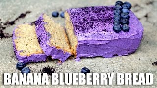 Vegan Glutenfree Banana Blueberry Bread [upl. by Mozes]