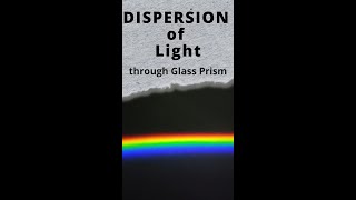 DISPERSION OF WHITE LIGHT THROUGH PRISM [upl. by Larentia]