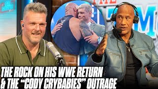 The Rock Talks His Return To The WWE Ring amp The Outrage Around Cody Rhodes  Pat McAfee Show [upl. by Nobile992]