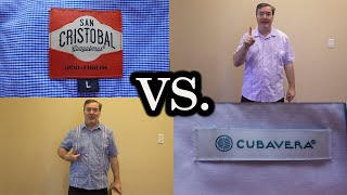 Guayabera Review of Cubavera Guayabera Shirts vs San Cristobal Guayabera Shirt [upl. by Liatnahs]