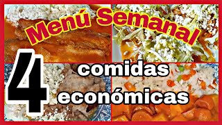 Comidas Económicas  Menú Semanal viral parati recetas fypシ recetasfaciles delicious [upl. by Gnoix]