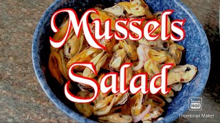 Unshelled mussels salad or dinakdakanremyshomecooking [upl. by Iblehs]