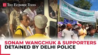 Delhi Police detains Sonam Wangchuk 120 more amid protests for Ladakh’s sixth schedule rights [upl. by Upton651]