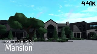 Modern Mansion Exterior 441k Roblox Bloxburg [upl. by Yrbua627]