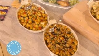 Basic Bread Stuffing HowTo  Thanksgiving Recipes  Martha Stewart [upl. by Conyers]