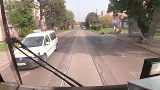 Tramwaje Śląskie  Linia 17  Świętochłowice Lipiny Mijanka  Chorzów Batory Zajezdnia  CABVIEW [upl. by Astor378]