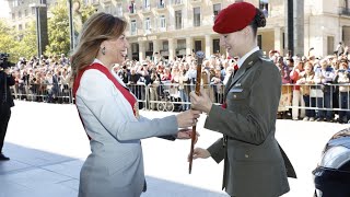 Princess Leonor Receives Royal Honor Watch Her Receive The Medal Of Aragon [upl. by Mcdougall73]