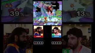 Junebug Hands Joshman an L melee smashbros [upl. by Eellac]