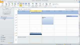 How to work with Multiple Calendars in Outlook 2010 [upl. by Ardnalak]