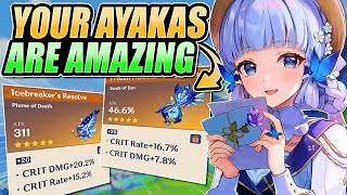 I Found The STRONGEST Ayaka Builds in Genshin Impact [upl. by Yeclek28]