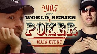 World Series of Poker Main Event 2005 Day 1 with Daniel Negreanu amp Phil Hellmuth WSOP [upl. by Nyhagen]