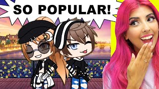 Miss and Mr Popular Gacha Life Mini Movie Reaction [upl. by Sugden826]