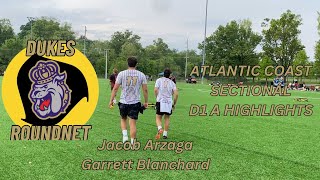 JMU D1 A ArzagaBlanchard Atlantic Coast Sectional Highlights [upl. by Loleta121]