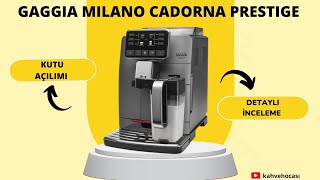 Gaggia Milano Cadorna otomatik kahve makinesi detaylı inceleme videosu [upl. by Nahta368]