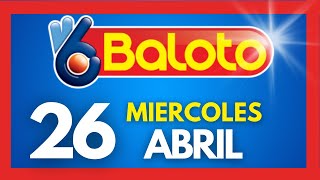 Resultados del BALOTO REVANCHA del MIERCOLES 26 de ABRIL de 2023 [upl. by Illac]