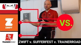 Zwift v Sufferfest v TrainerRoad [upl. by Ayotel]