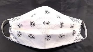 How to Make a Bandana Face Mask Tutorial  Quick amp Easy  hand sewn face mask tutorial  Stay Safe [upl. by Arraeis]