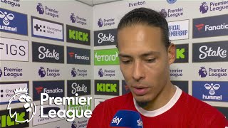 Virgil van Dijk questions Liverpools effort in loss to Everton  Premier League  NBC Sports [upl. by Etselec]