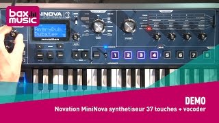 Novation MiniNova synthétiseur 37 touches  vocoder  Demo [upl. by Noiro]