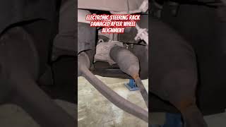 Ford territory no power steering Noisy steering rack Improper wheel alignment cause to damage rack [upl. by Anurag]