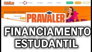 PRAVALER 2020  FINANCIAMENTO ESTUDANTIL [upl. by Ellehcear]