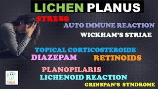 LICHEN PLANUS CauseClinical features amp treatment [upl. by Saihtam800]