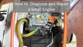 How to Diagnose and Repair a Small Engine [upl. by Tiloine]