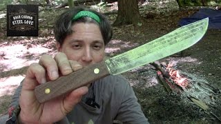 OKC Old Hickory Butcher Knife quotToggle Freakquot Explained and Bushcraft Coffee  HighCarbonSteel Love [upl. by Liemaj]