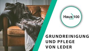 Leder reinigen Grundreinigung und Pflege mit Hausmittel [upl. by Anihcak]