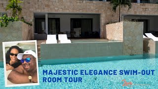 Part 2 Majestic Elegance Costa Mujeres Swimup Suite Tour [upl. by Nanfa]