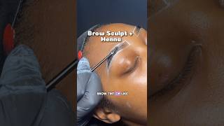 Henna  Brow Sculpt Located in Alexandria VA dmvbrows [upl. by Ayotel]