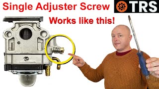 CARBURETOR TUNING Single Adjuster Screw Setting EXPLAINED [upl. by Ennybor]