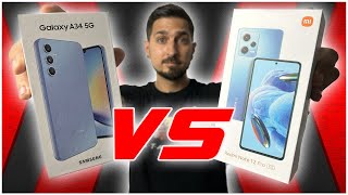 Samsung galaxy A34 5G 🔴VS🔴 Xiaomi Note 12 PRO 5G  ¿CUÁL COMPRAR [upl. by Adnir]