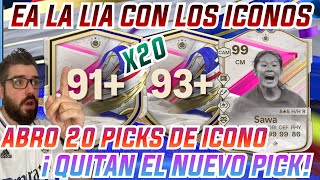 🚨 EA LA LIA CON LOS PLAYER PICK DE ICONO Y LOS QUITA DE SBC ABRO 20 ICONOS 91 Y 93 GLITCHEADOS [upl. by Shirl]