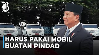 Prabowo Tegaskan Pejabat Negara Harus Gunakan Mobil Produksi Dalam Negeri [upl. by Felder782]