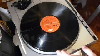 Cleaning Vinyl LP Record with Glass cleaner [upl. by Teuton]