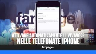 Attivare automaticamente il vivavoce o gli auricolari bluetooth nelle telefonate con iPhone [upl. by Nihi944]