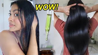 I left PURE AMLA OIL on my hair overnight amp THIS HAPPENED before amp after results [upl. by Estrellita]