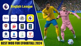 eFootball 2024 The Ultimate Patch  New Mod to Unlock All Teams Kits and get a New Scoreboard [upl. by Mari]