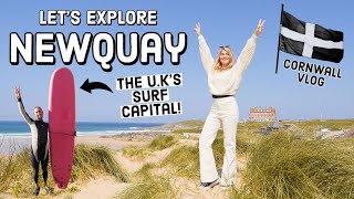 Exploring Newquay Town amp Beaches Were in Cornwall  England Travel Vlog [upl. by Nerw72]