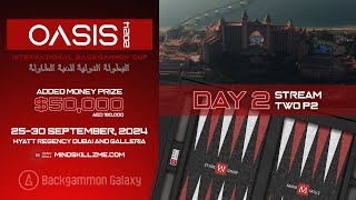 2024 Dubai Oasis International Backgammon Cup  Masters Round 7 [upl. by Ordnasela]