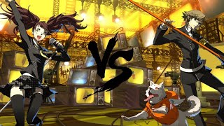 Persona 4 Arena ULTIMAX  Risette vs Ken [upl. by Hettie]