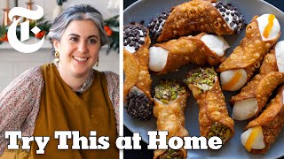 Make Perfect Cannoli With Claire Saffitz  Try This at Home  NYT Cooking [upl. by Ai]