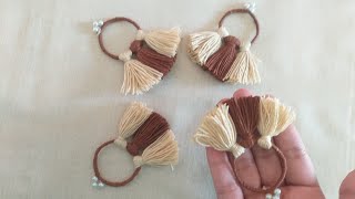 make tassels with threadhandmade tasselslatkan making ideas [upl. by Rubens]