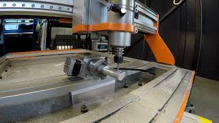 Stepcraft M1000 CNC  4th Axis  Aluminium Machining [upl. by Illah]