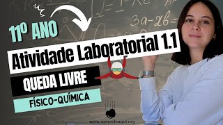 Atividade Laboratorial 11 queda livre  Aula 8  Física 11° ano [upl. by Aisatsan]