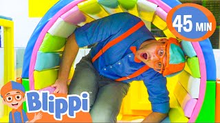 Blippi Visits an Indoor Playground  Part 1  Blippi Full Episodes  Educational Videos for Kids [upl. by Notseh]